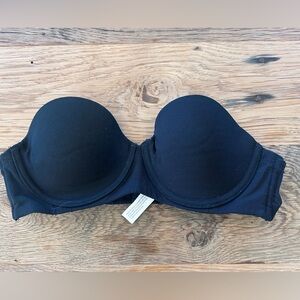 Auden Black Strapless Bra